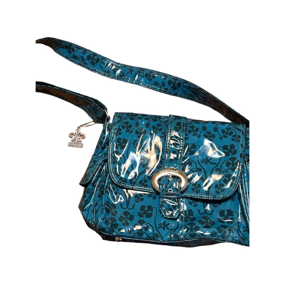 Kalencom Coated Diaper Bag Easy Clean Flap Magnetic Clasp Footed NWT